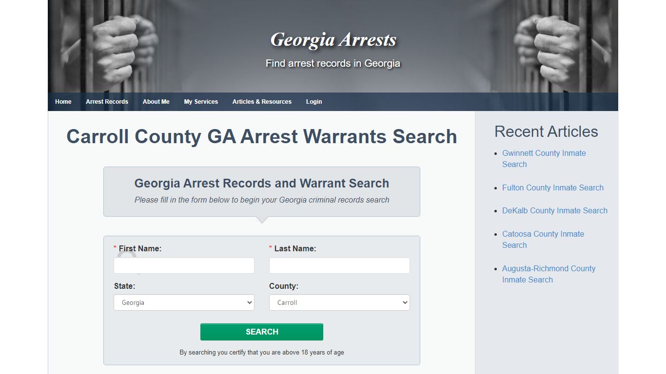 Carroll County GA Arrest Warrants Search - Georgia Arrests